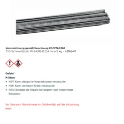 TIG-Schweißstab W-1.4316 Ø 2,4 mm - 43162411