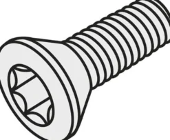 Torx-Senkkopfschraube ISO US 2008-T25P Bruttogewicht 2,4g PRAMET