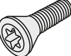 Torx-Senkkopfschraube ISO US 4511-T20 Bruttogewicht 1,2g PRAMET