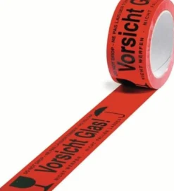 TransPak Warnklebeband PP Vorsicht Glas - 5570011