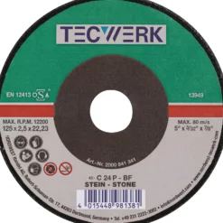 Trennscheibe STE D230x3mm ger.STE Bohr.22,23mm TECWERK