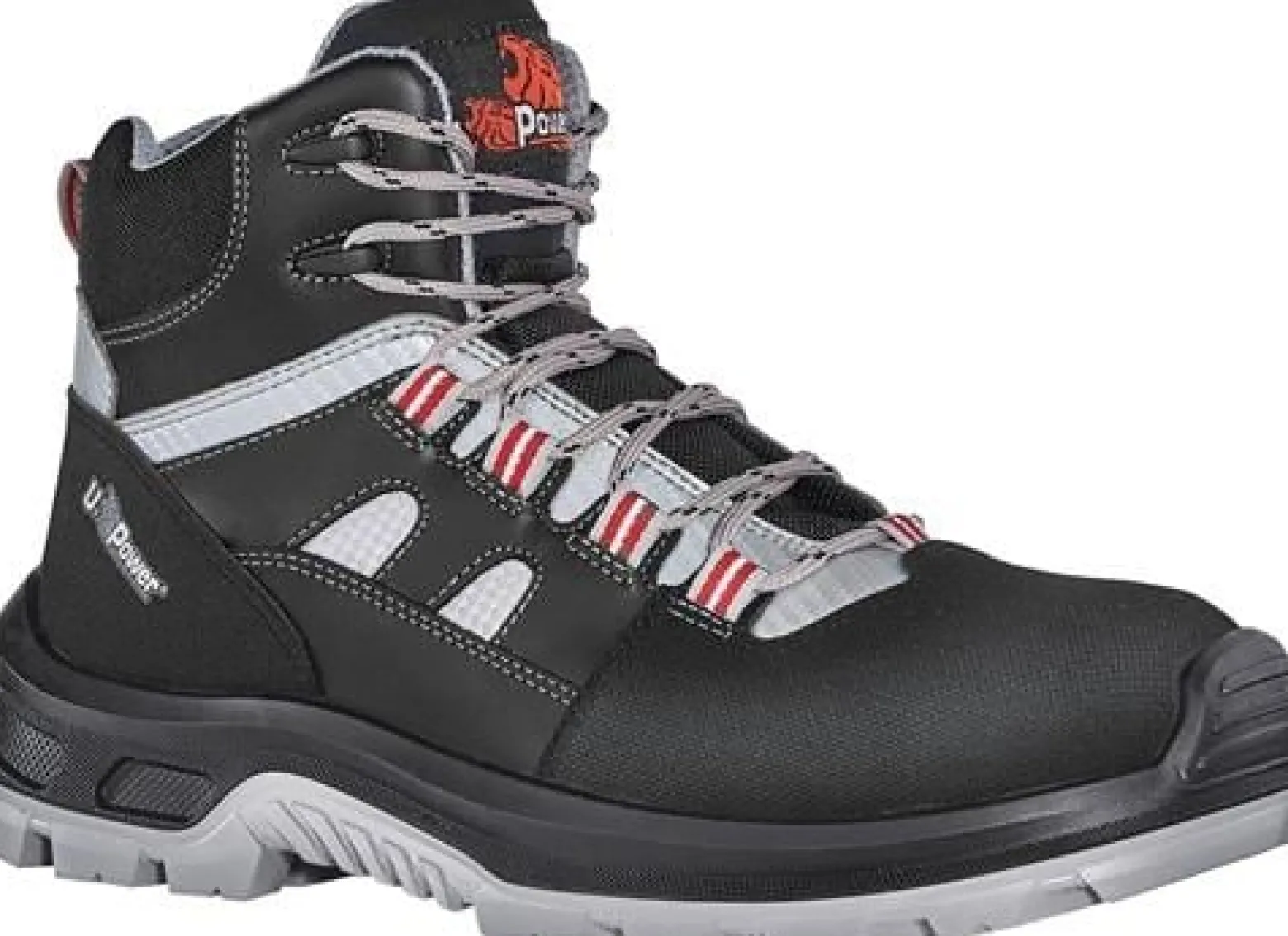 UPower Sicherheitsstiefel Cross Größe 42 schwarz / grau / rot - UC10014-42