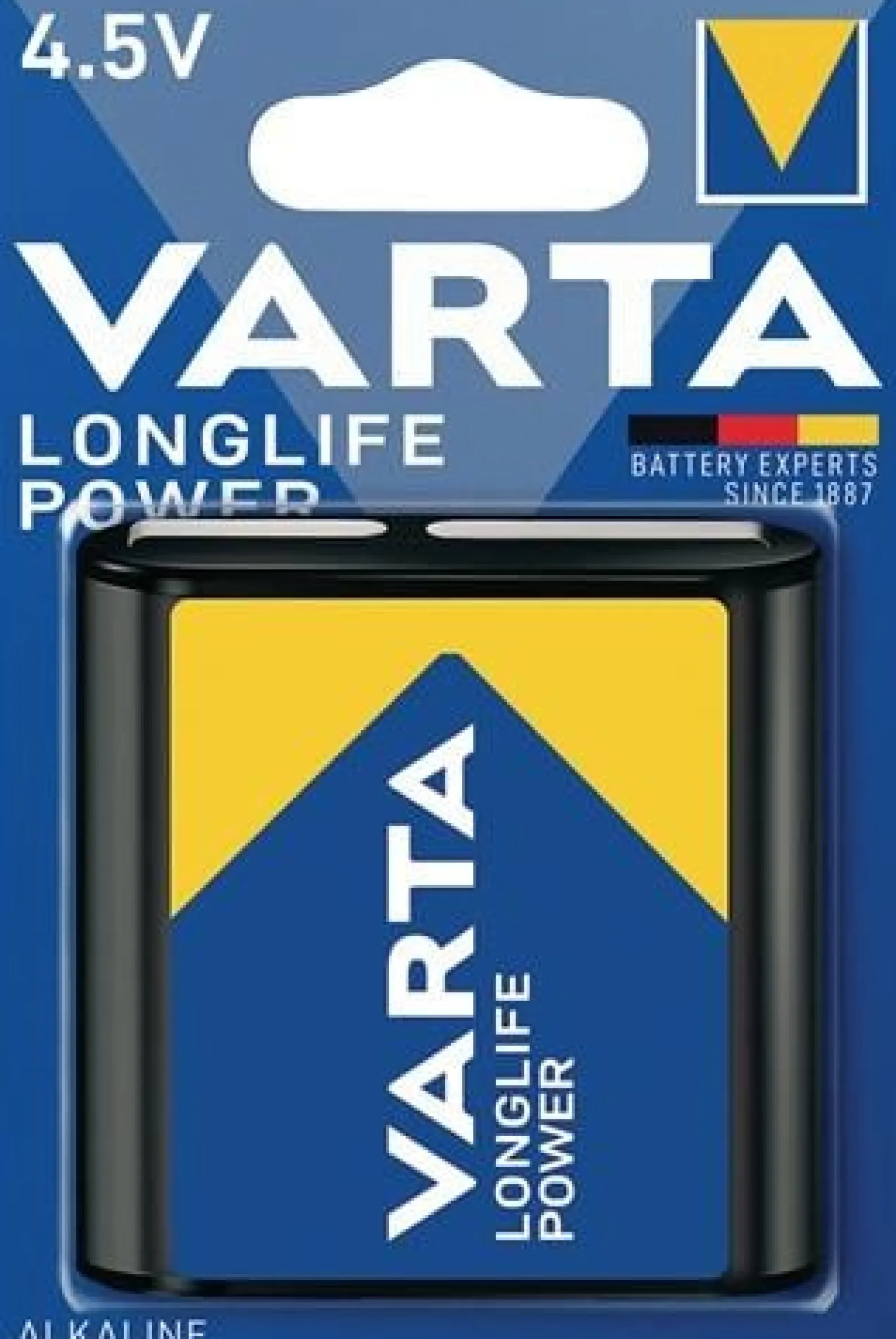 VARTA Batterie Longlife Power 4,5 V 6100 mAh - 4912 121 411