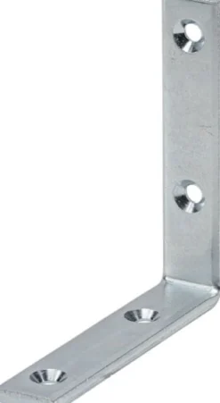 VORMANN Winkel sta.L.120 mm B.20 mm S.5 mm STA blau verz.Loch-D.6 mm - 000182120Z