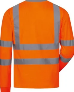 Warnschutz-Langarm-T-Shirt NEVIO Gr.XXXL orange SAFESTYLE