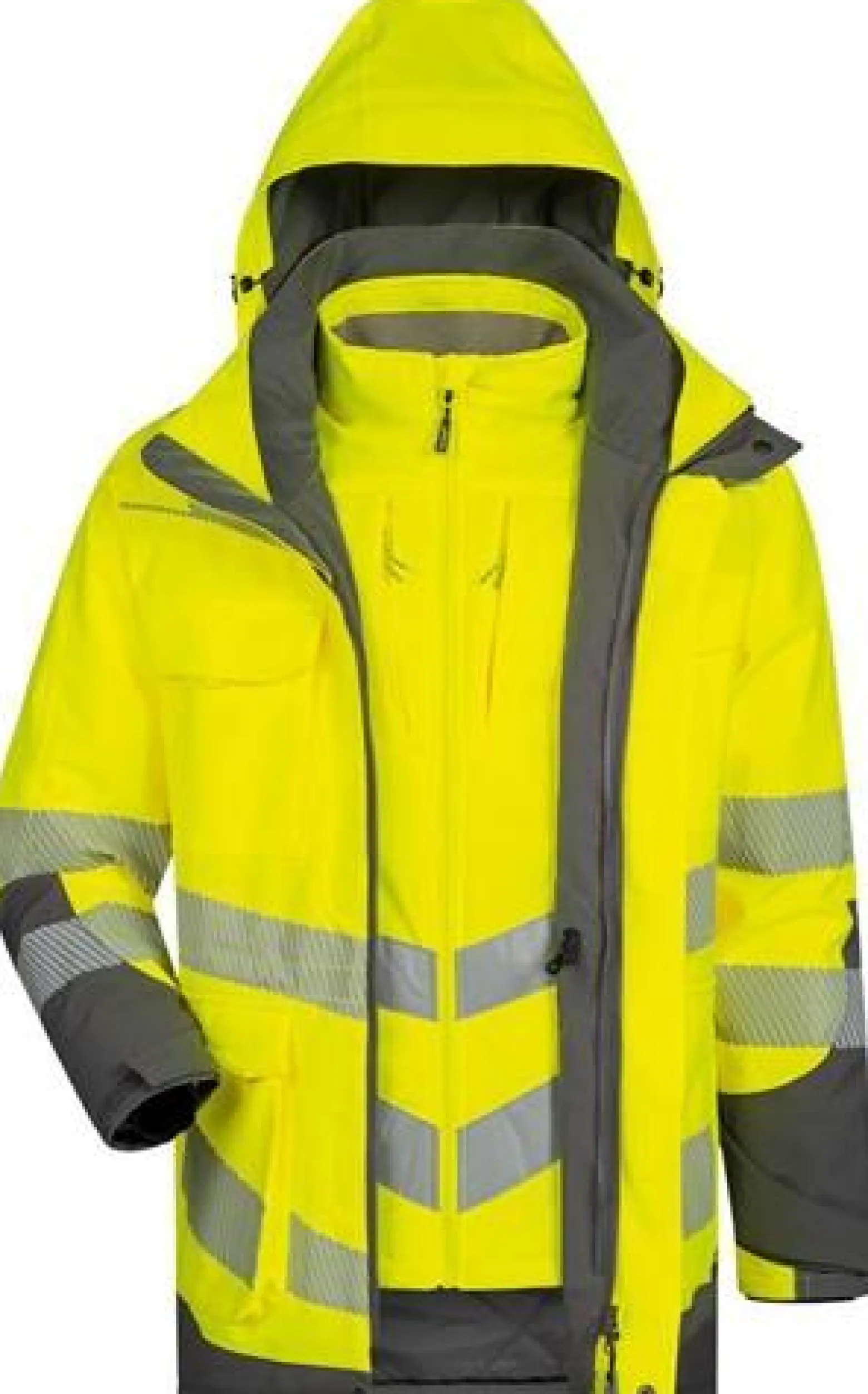 Warnschutzparka ARWID Gr.XXL gelb/grau ELYSEE