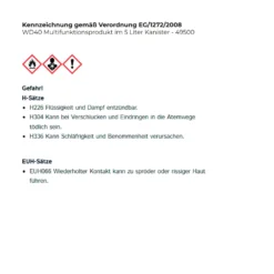 WD40 Multifunktionsprodukt im 5 Liter Kanister - 49500