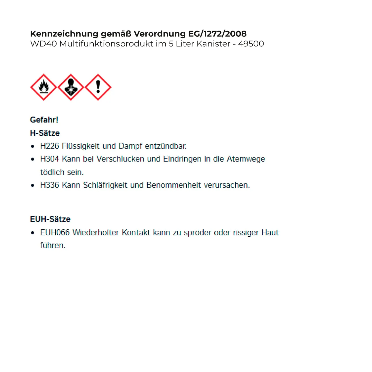 WD40 Multifunktionsprodukt im 5 Liter Kanister - 49500