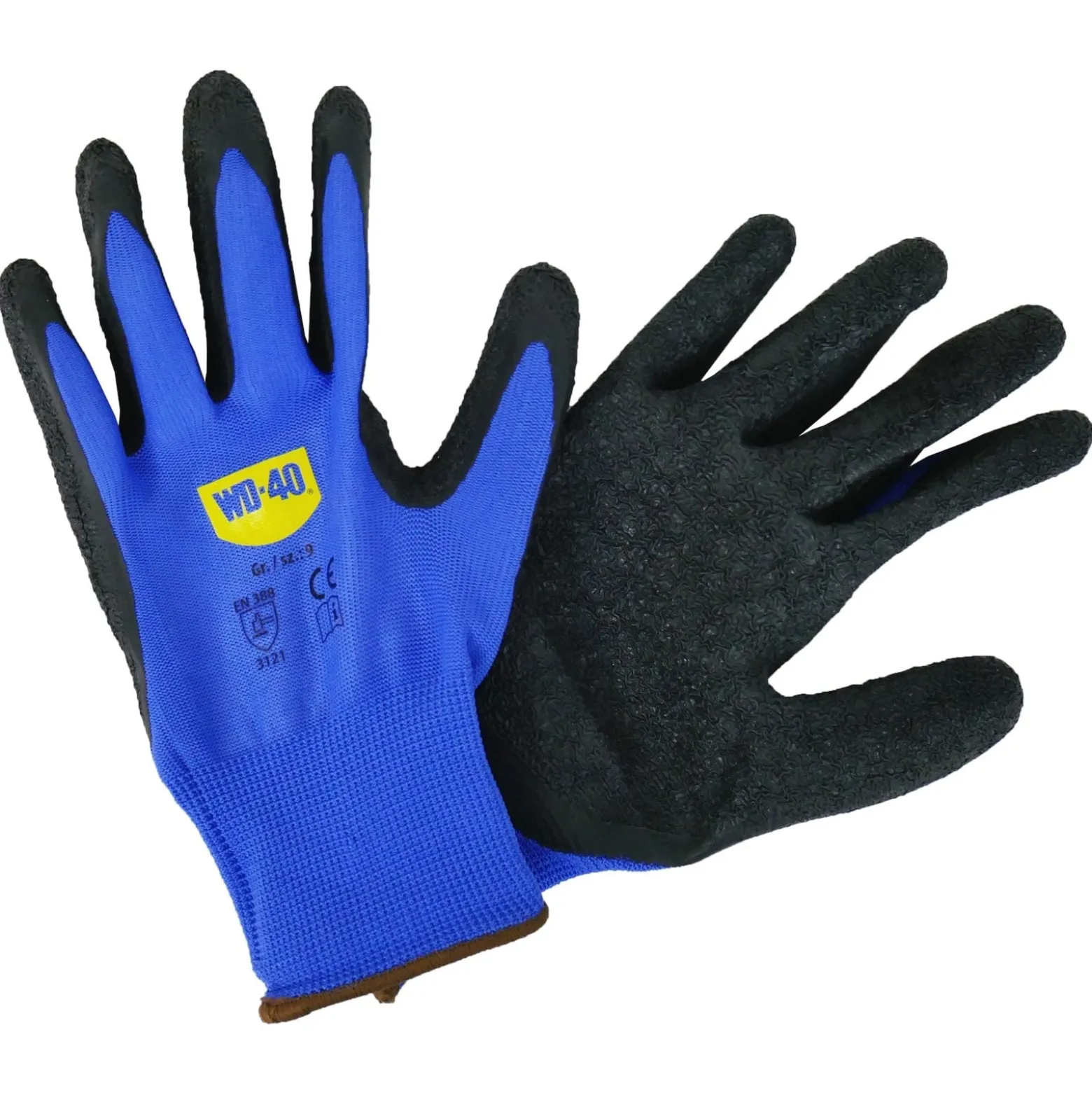 WD-40 Nylotex, Nylon-Latexhandschuh mit Strickbund Gr. 9 - WD40-HS