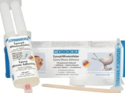 WEICON Epoxyd-Minutenkleber Kleber/Mischdüse/Holzspatel/Handschuhe transp.Set - 4000349556