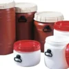 Weithalsfass 75 l braun mit beigem Deckel - 6944-91-971