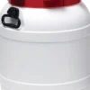 Weithalsfass 55,0 l PE weiß mit rotem Deckel - 7055-91-046