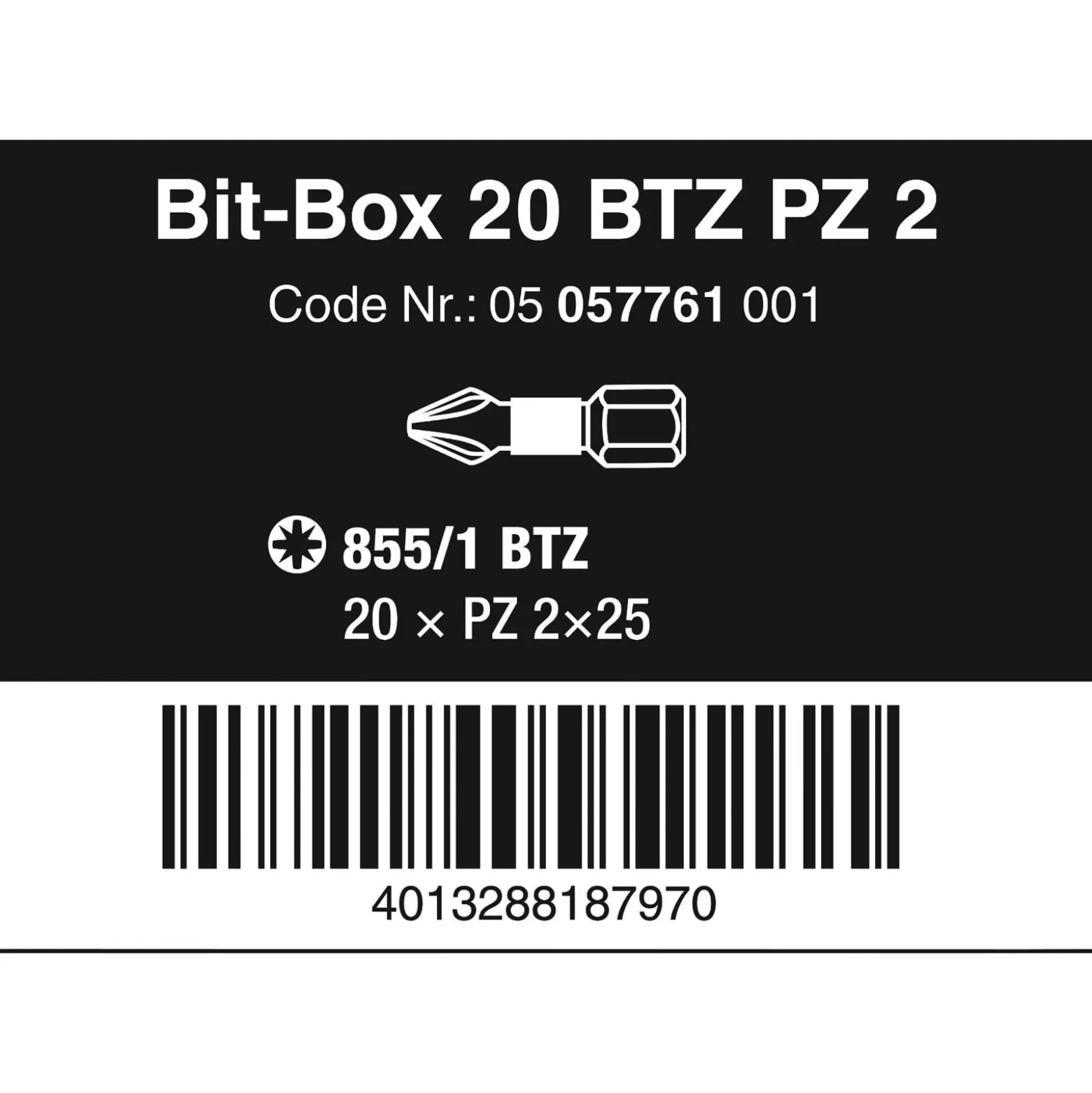 Wera Bit-Box 20 BTZ PZ - 05057761001
