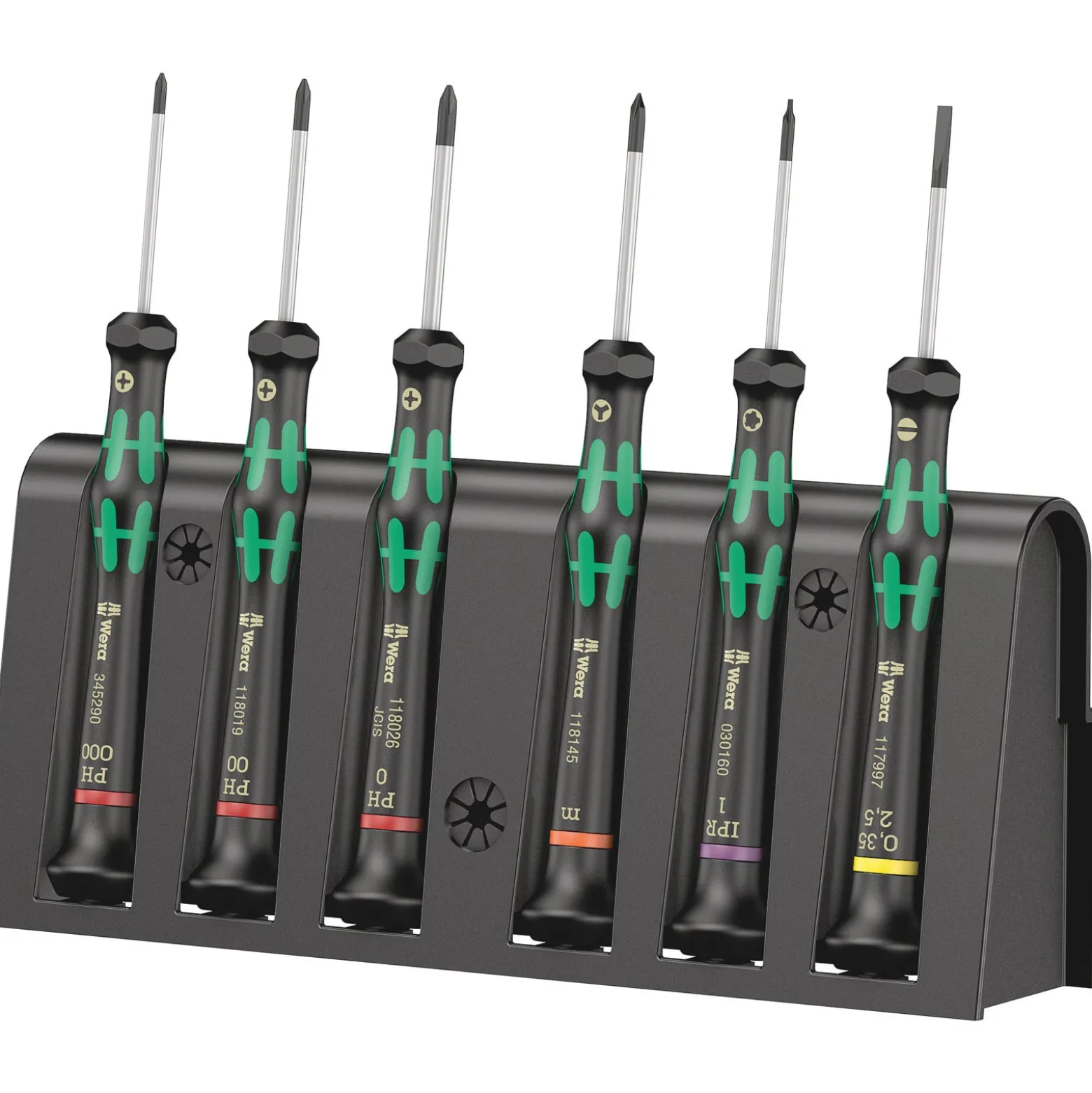 Wera 2050/6 Elektronik-Schraubendrehersatz + Rack - 05030181001