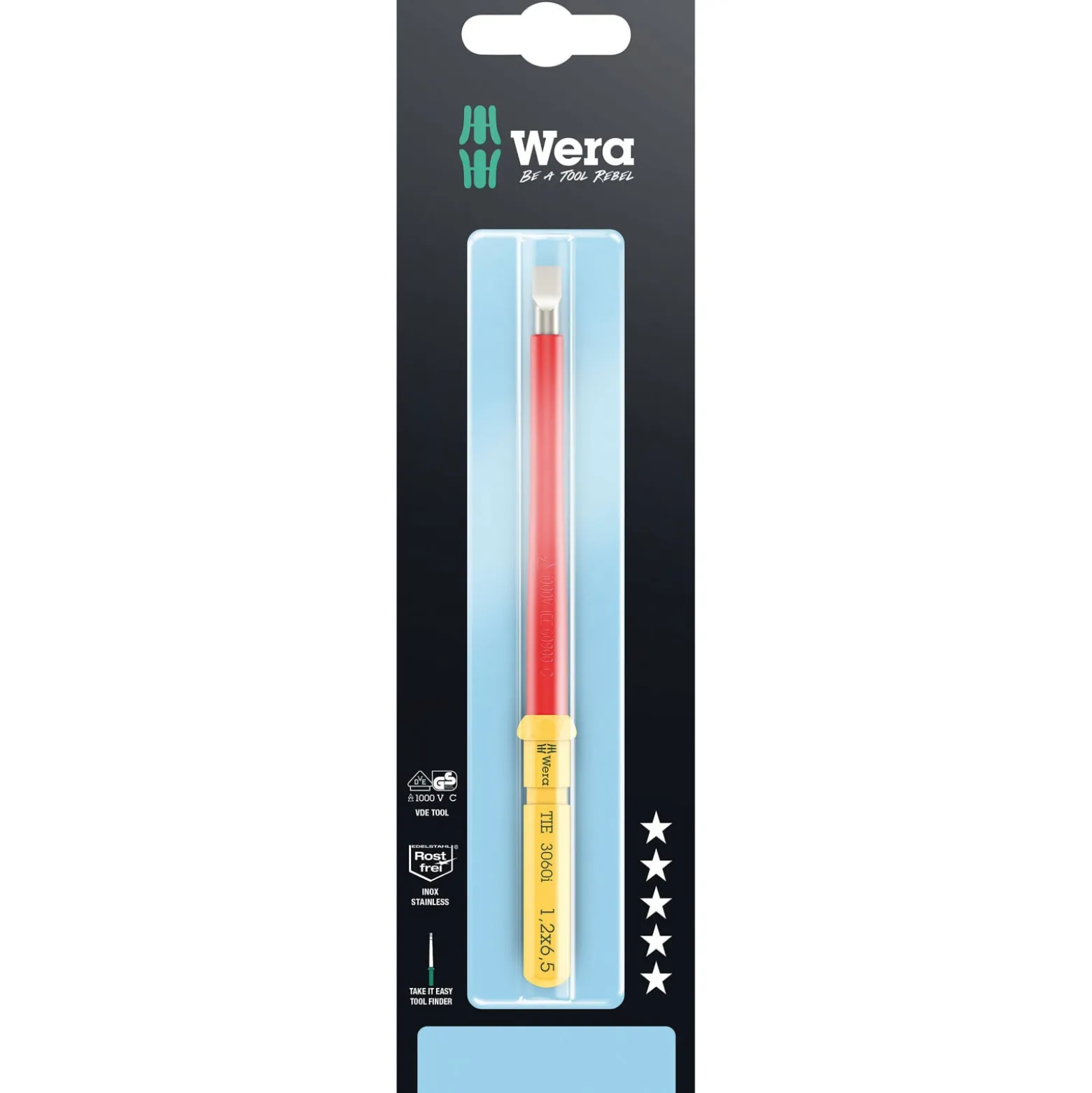 Wera Kraftform Kompakt VDE 3060 i Take it easy SB, Edelstahl - 05006576001