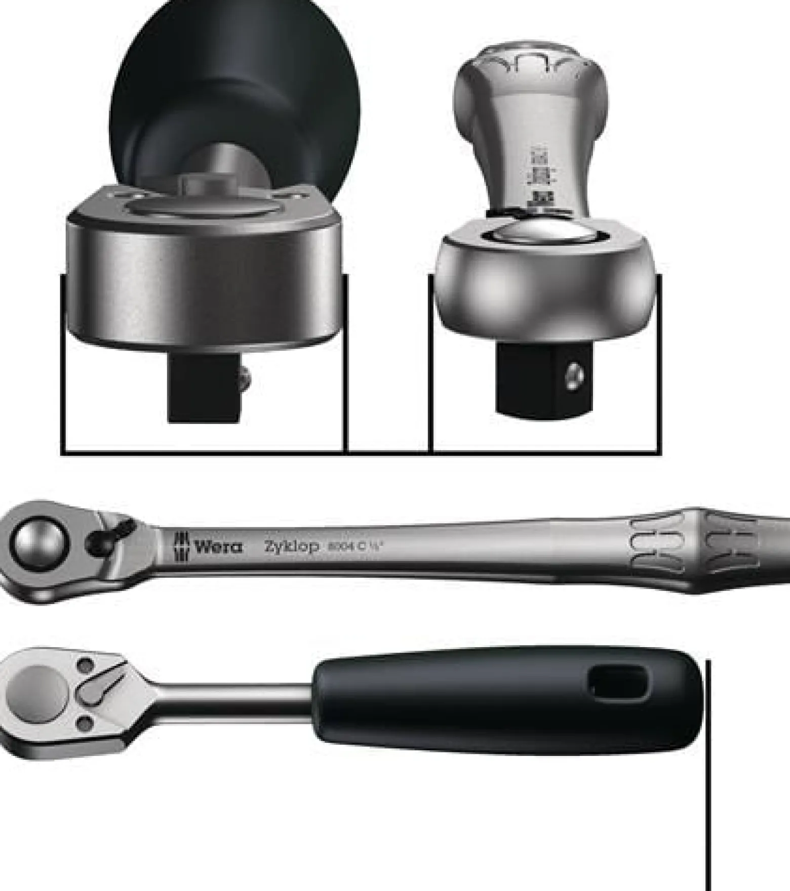 Wera 8100 SA 8 Zyklop Metal-Knarrensatz 1/4"-Antrieb - 004018