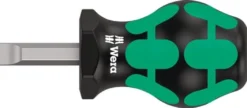 Wera Schraubendreher 335 Stubby Schneiden-B.8mm Klingen-L.24,5mm 2K-Griff Rundkl. - 5008844001