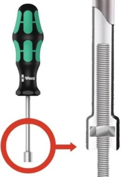 Wera Sechskantsteckschlüssel 395 HO SW 8mm Klingen-L.80mm Gesamt-L.185mm - 5029464001