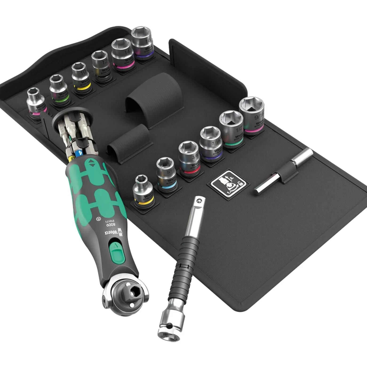 Wera 8009 Zyklop Pocket Set 4 - 05004285001