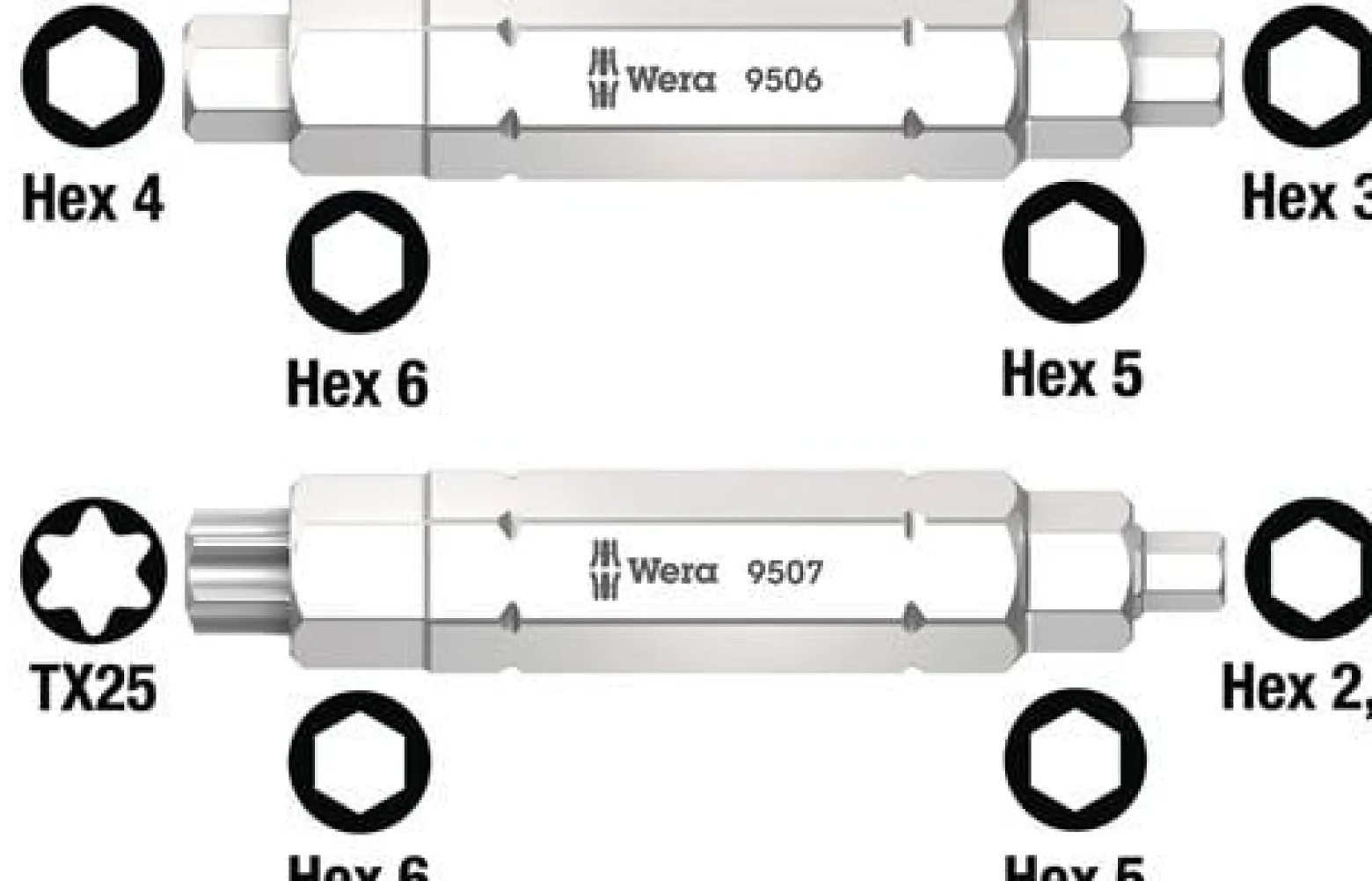 Werkzeugset Bicycle Set 15 5-tlg.Reifenheber Set,5tlg.WERA