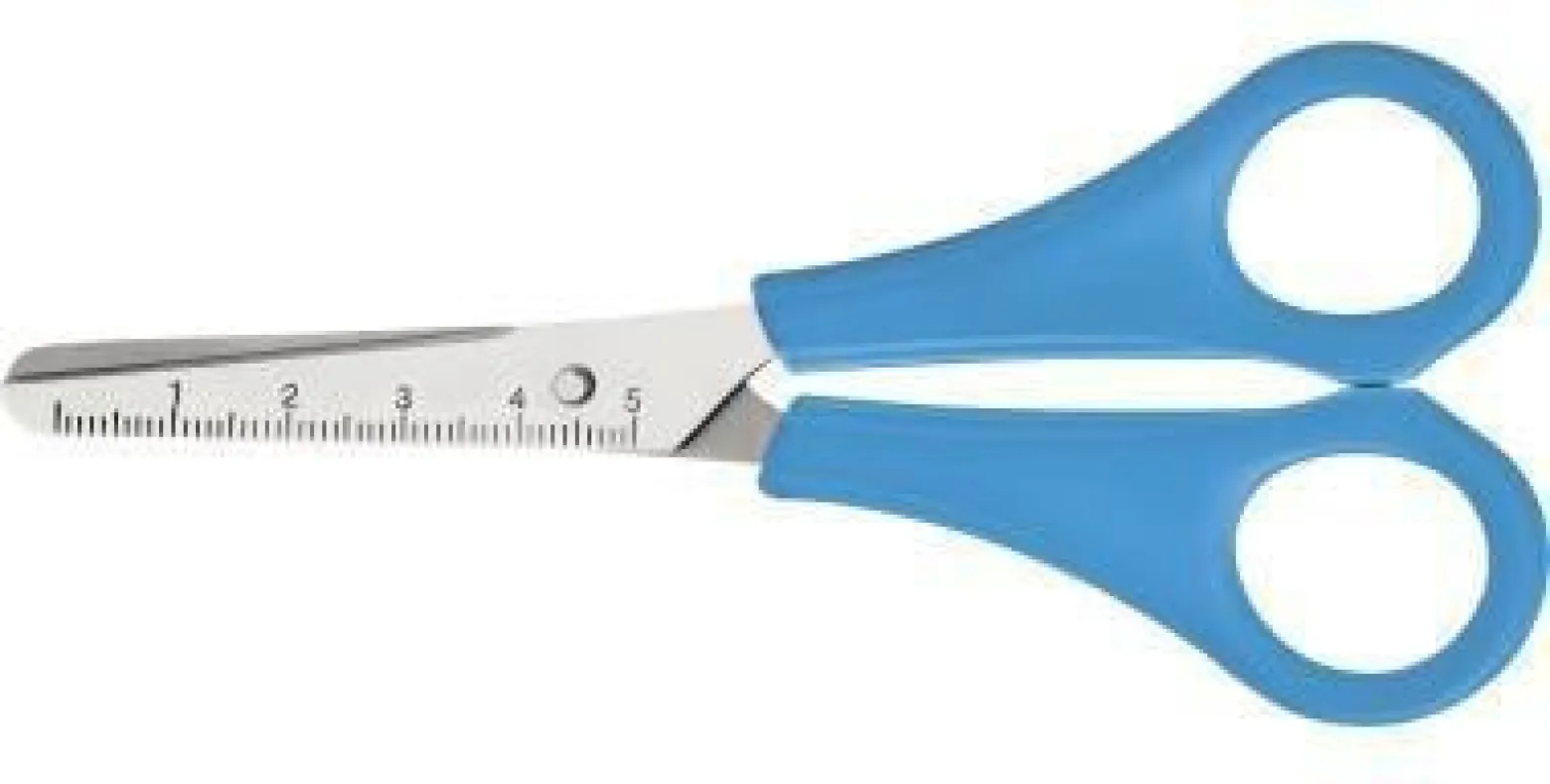 Westcott Kinderschere E-21592 00 13cm 5 Zoll rund hellblau