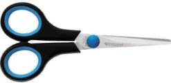 Westcott Schere Easy Grip E-30252 00 13cm Linkshänder blau