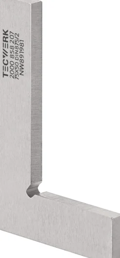 Winkel DIN 875/II Schenkel-L.75x50mm o.Anschlag TECWERK