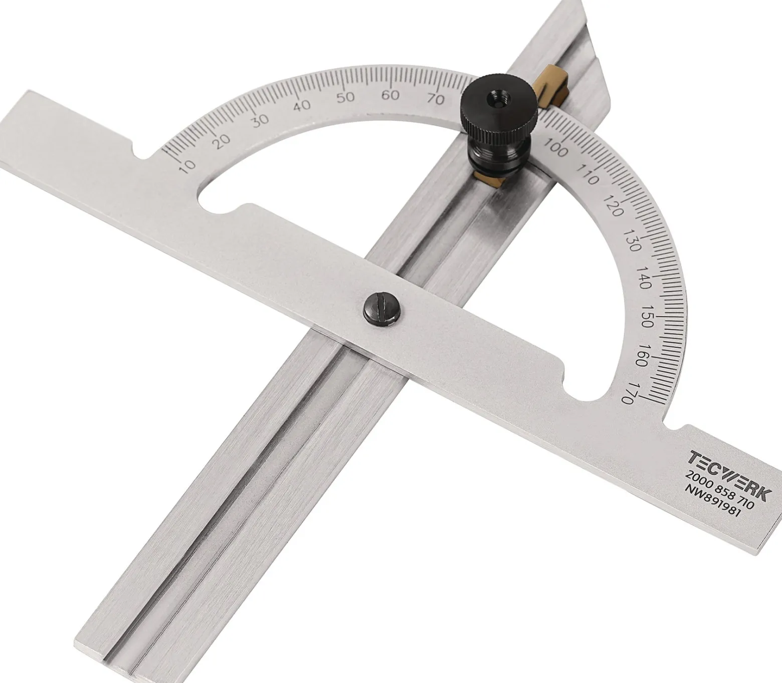 Winkelmesser Gradbogen-D.100mm Schienen-L.150mm TECWERK