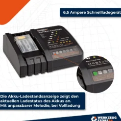 WS24 Akku Starter-Set 18 V / 1x 4,0 Ah Akku + Schnellladegerät
