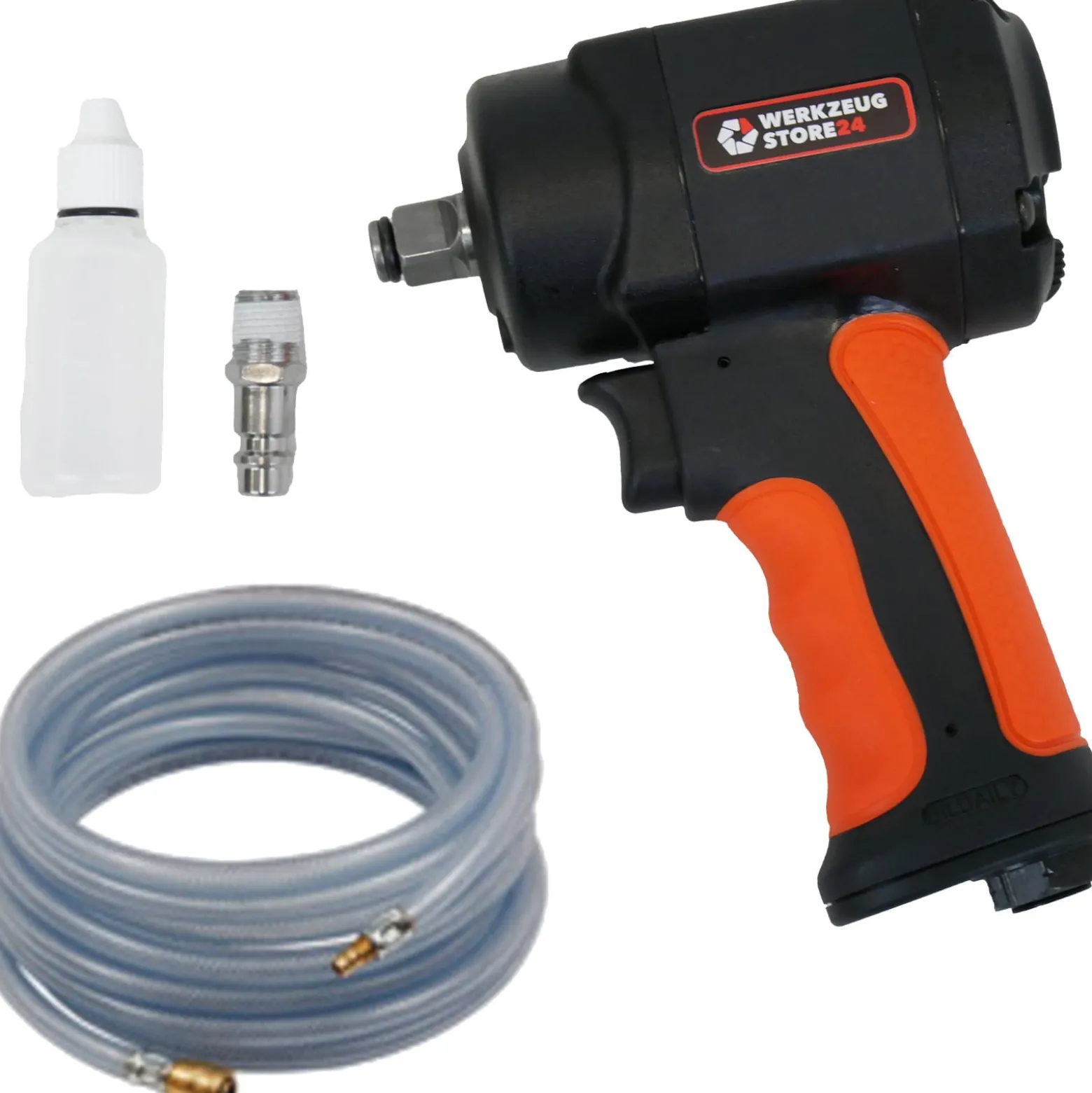 WS24 Druckluft-Schlagschrauber 1/2" mini + PVC-Schlauch