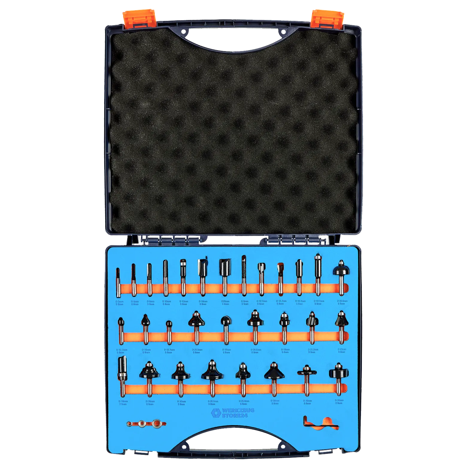 WS24 Fräser-Set 8 mm Schaft 30tlg. - WS24-100064 (B-WARE)
