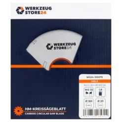 WS24 HM Kreissägeblatt Holz 160 x 1,8 x 20 WZ 32- WS24-100076