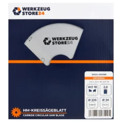 WS24 HM Kreissägeblatt UNIVERSAL 225 x 2,6 x 30 WZ 18 - WS24-100088