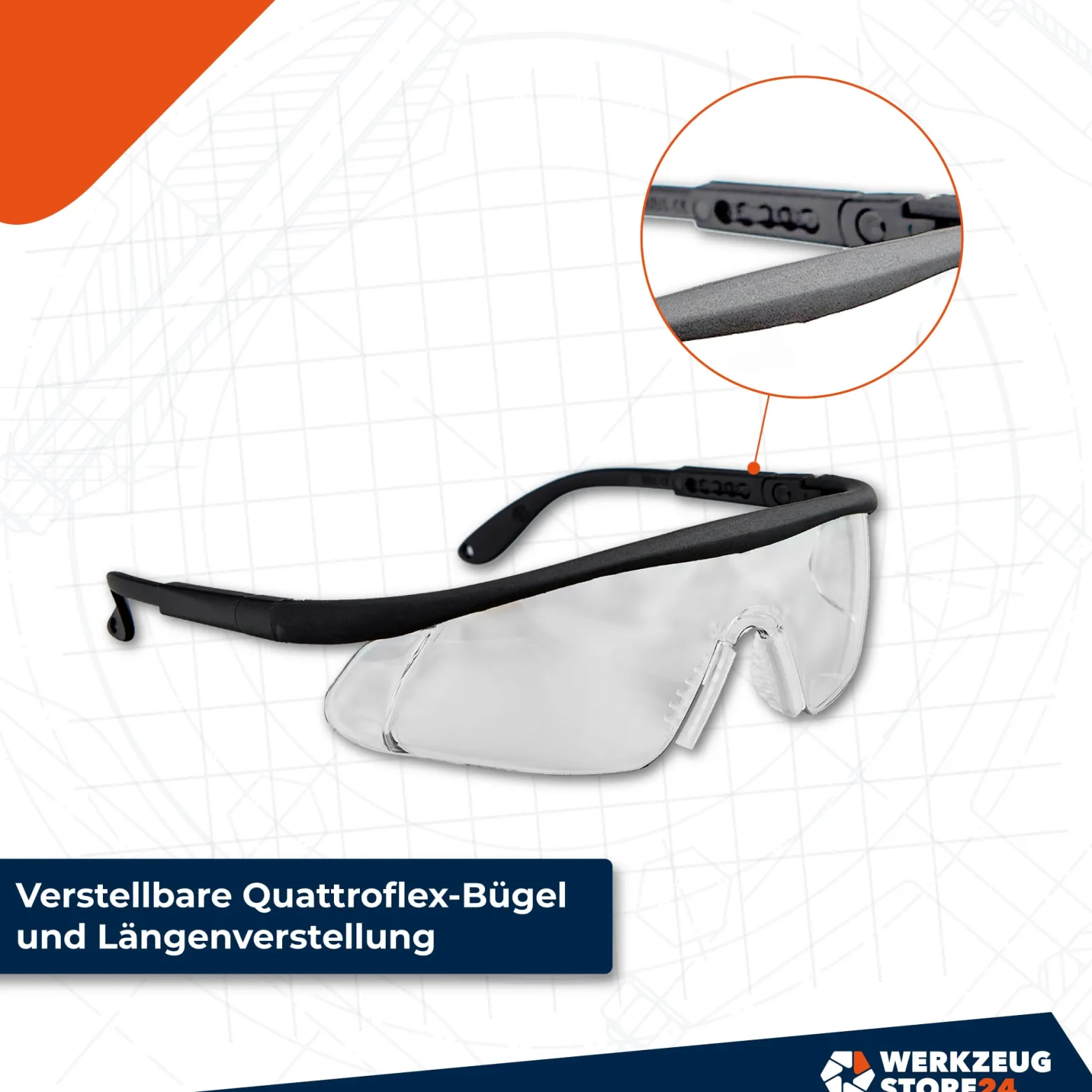 WS24 Schutzbrille in Etui - WS24-100108